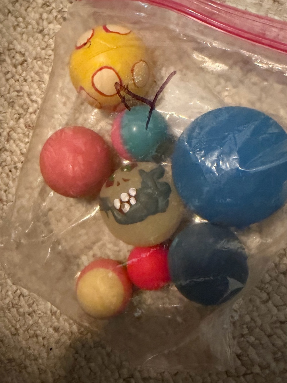Colorful Assorted Kids Bouncy Ball Pack - Blue, Yellow, Pink, Red